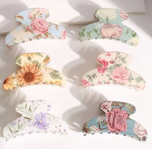 Floral Hair Clips