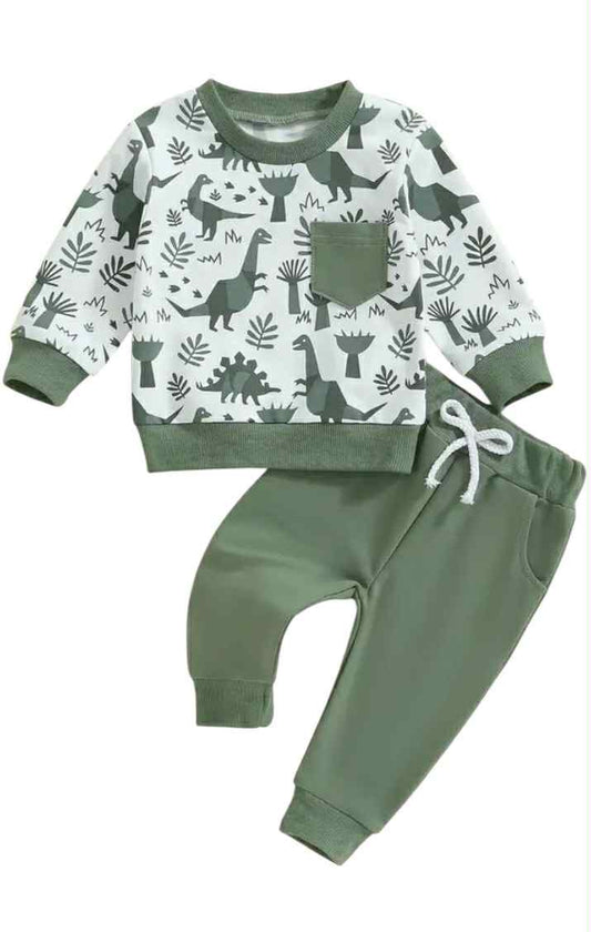 Mint Dinosaur Set