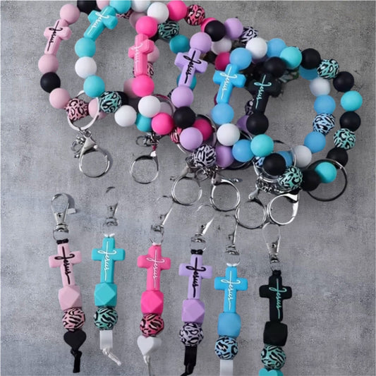 Jesus Keychains & Wrist Keyrings