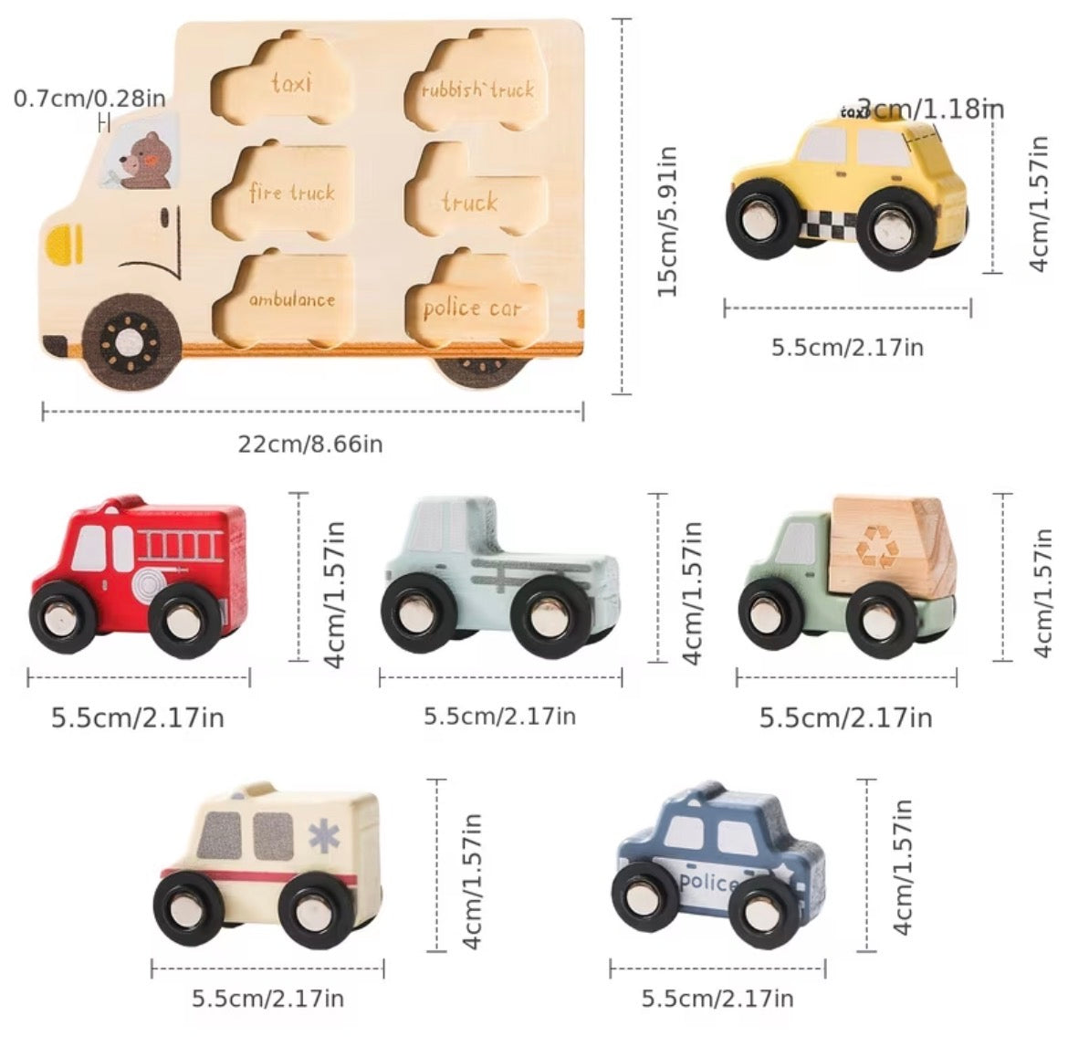 Wood Car Puzzle
