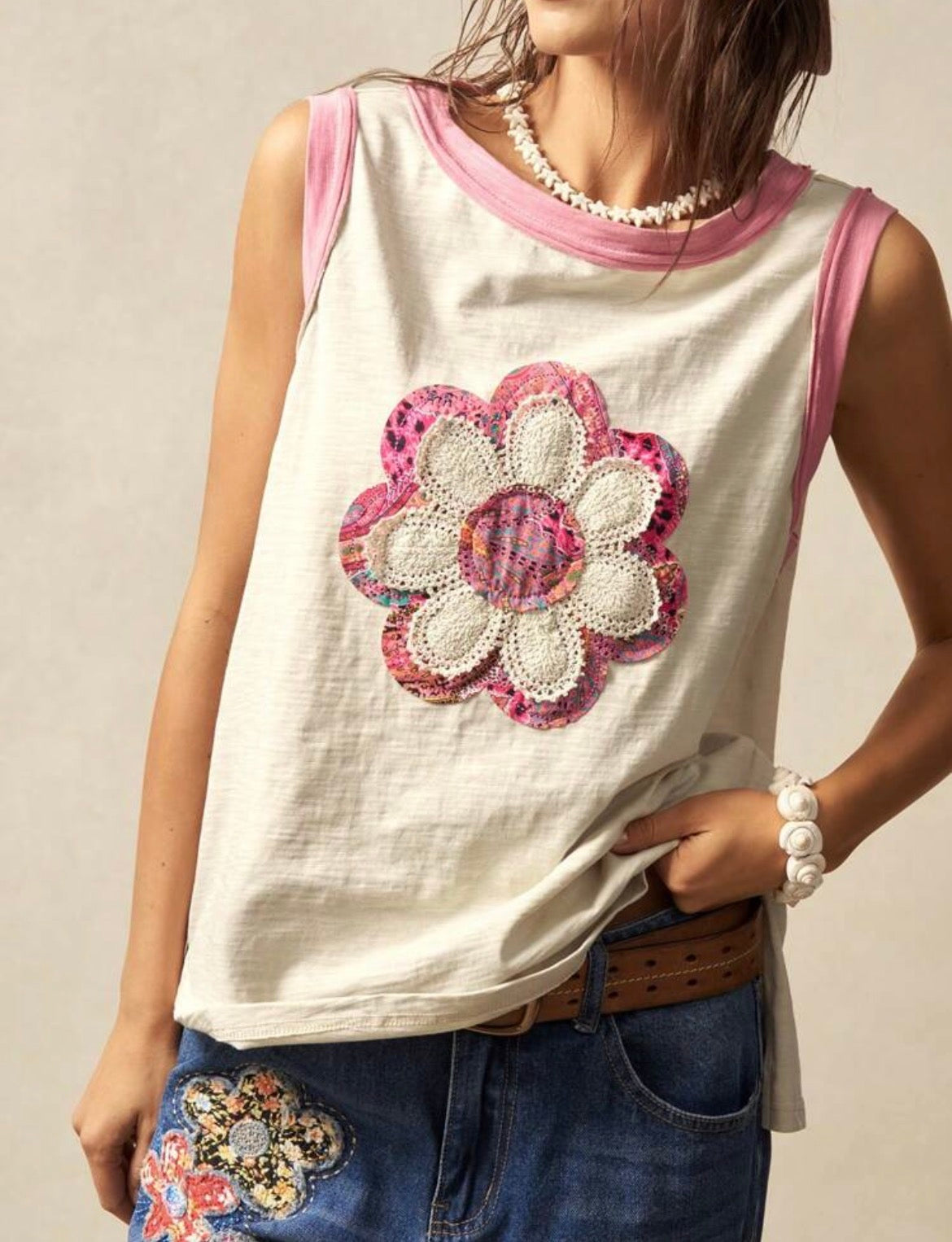 Boho Flower Tank