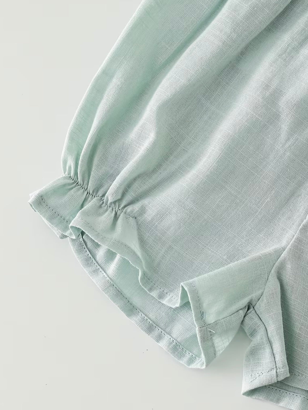 Mint Floral Bloomer Set