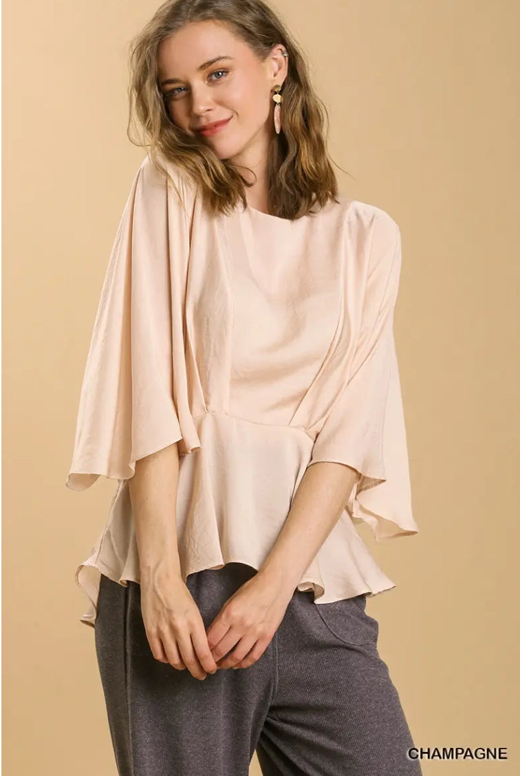 UMGEE Satin Kimono Sleeve
