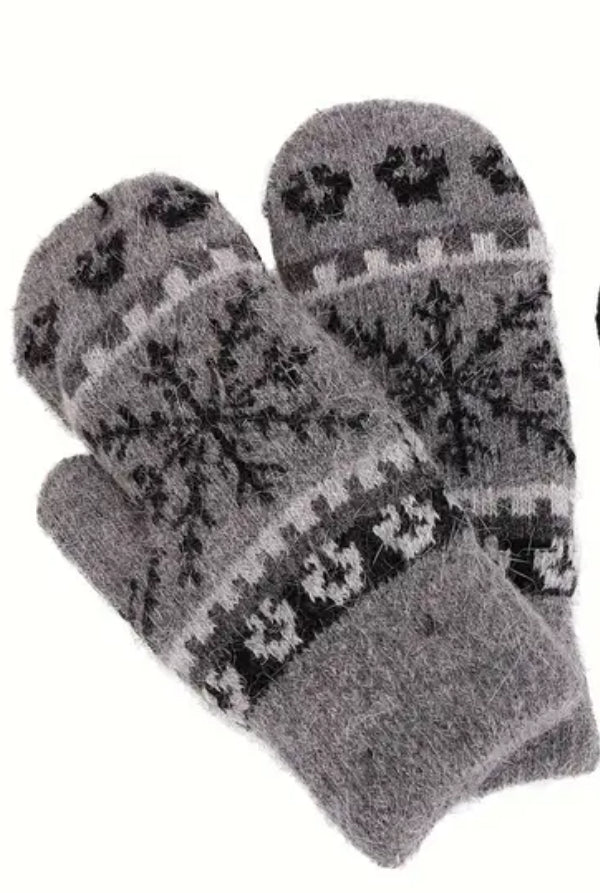 Womens Fleece Lined Mittens