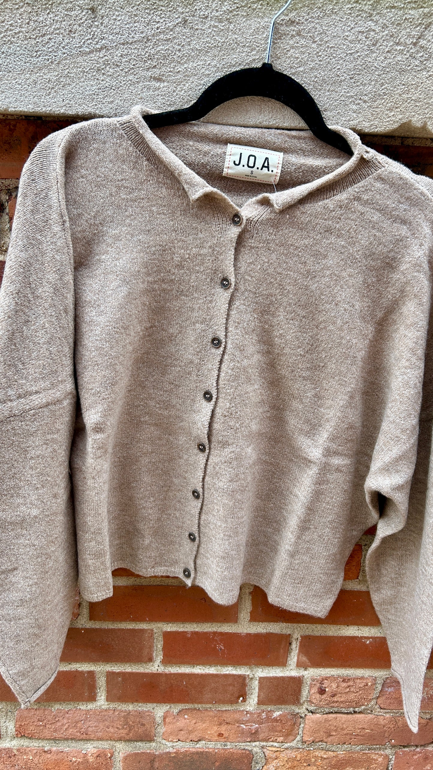 Lightweight button-down knit cardigan