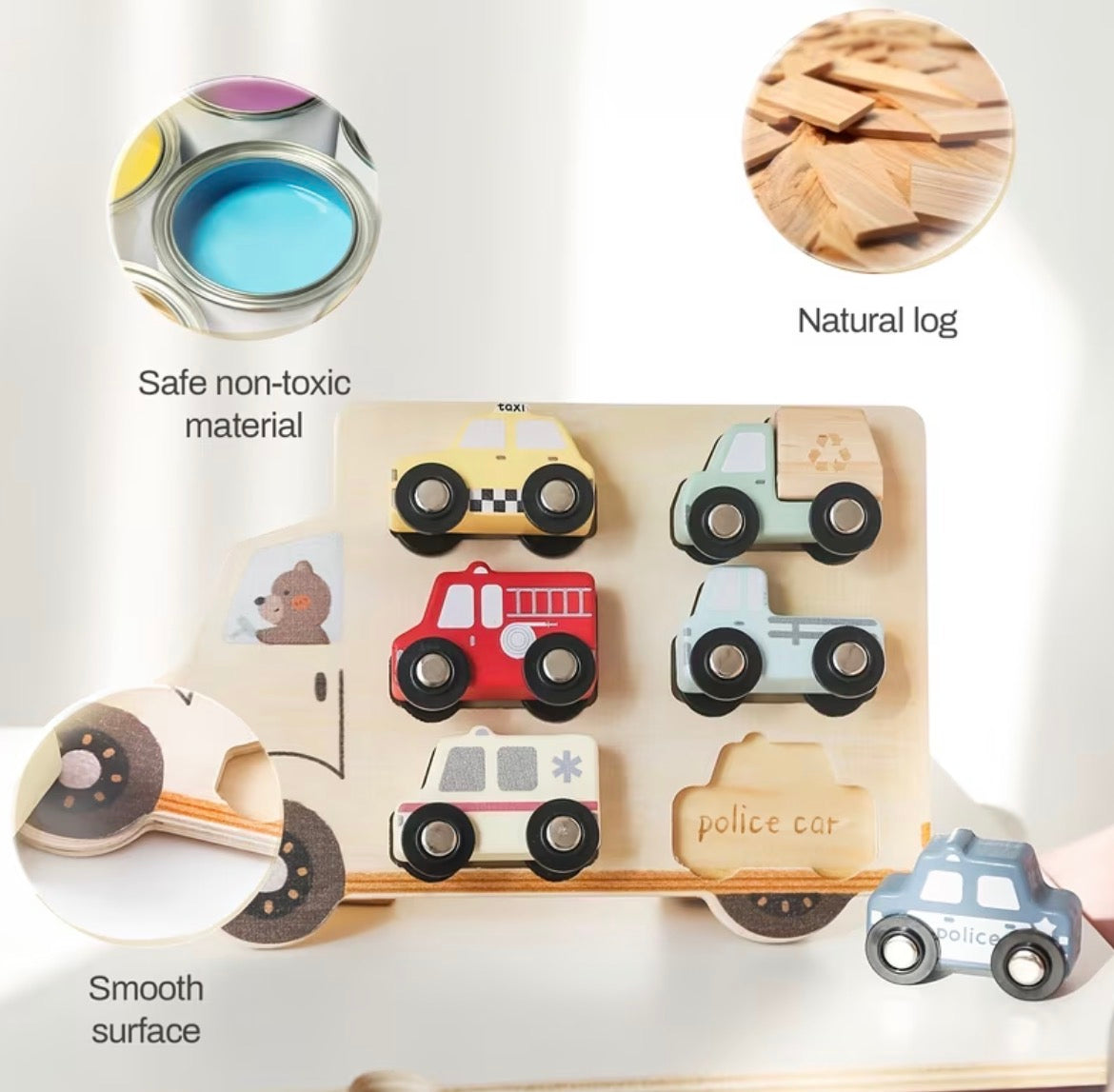 Wood Car Puzzle