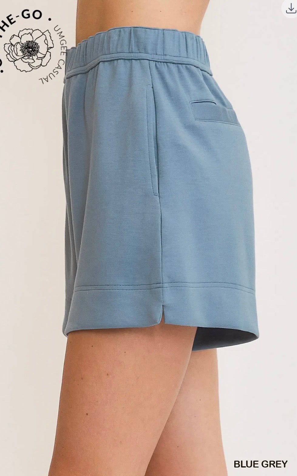 UMGEE Luxeknit Mid Rise Pull On Shorts
