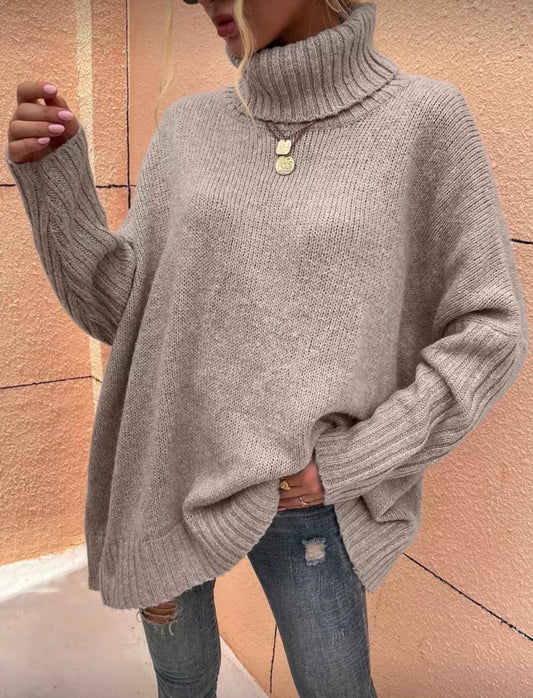 Bat Wing Turtleneck Sweater