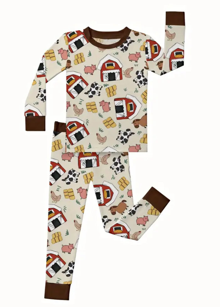 Bamboo Boy Long Sleeve Pajamas