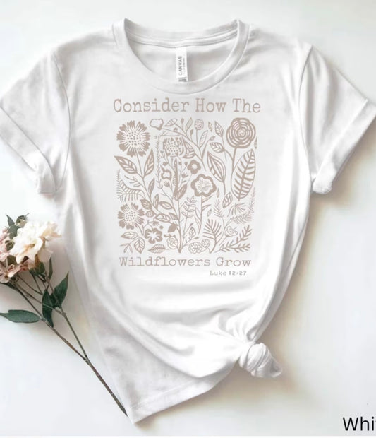 Consider How The Wildflowers Grow