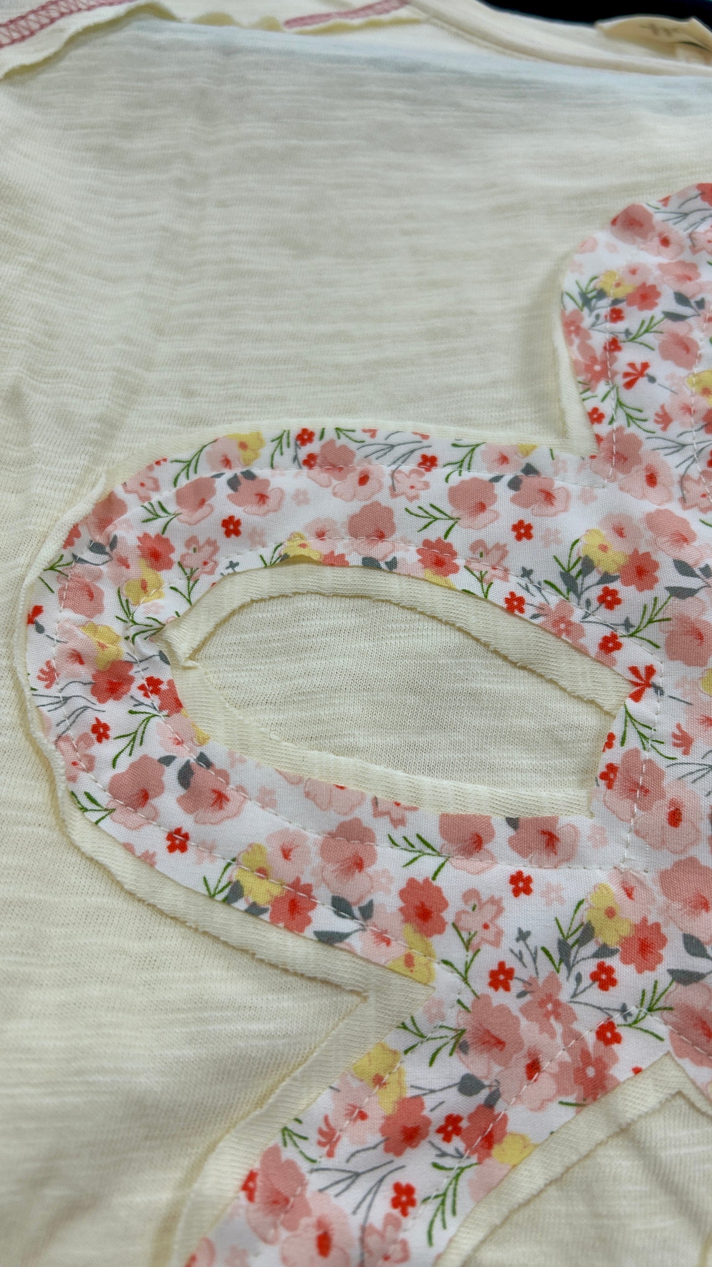 Flower Patch Color Block Loose Fit Top