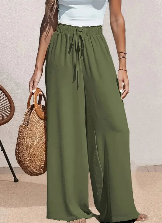 Olive Wide Leg Pants
