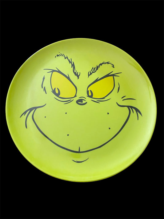 Grinch Plastic Plate 10”