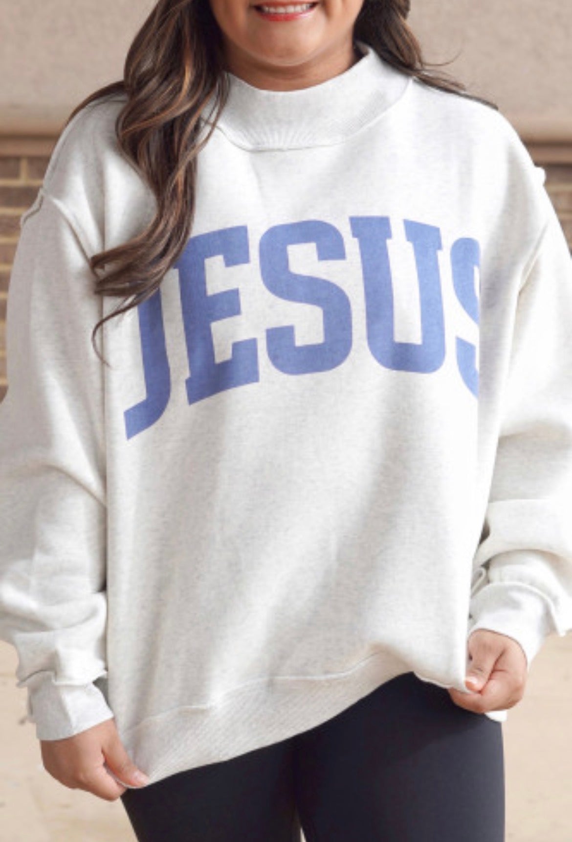 JESUS & GOD IS GOOD Reversible Sweatshirt