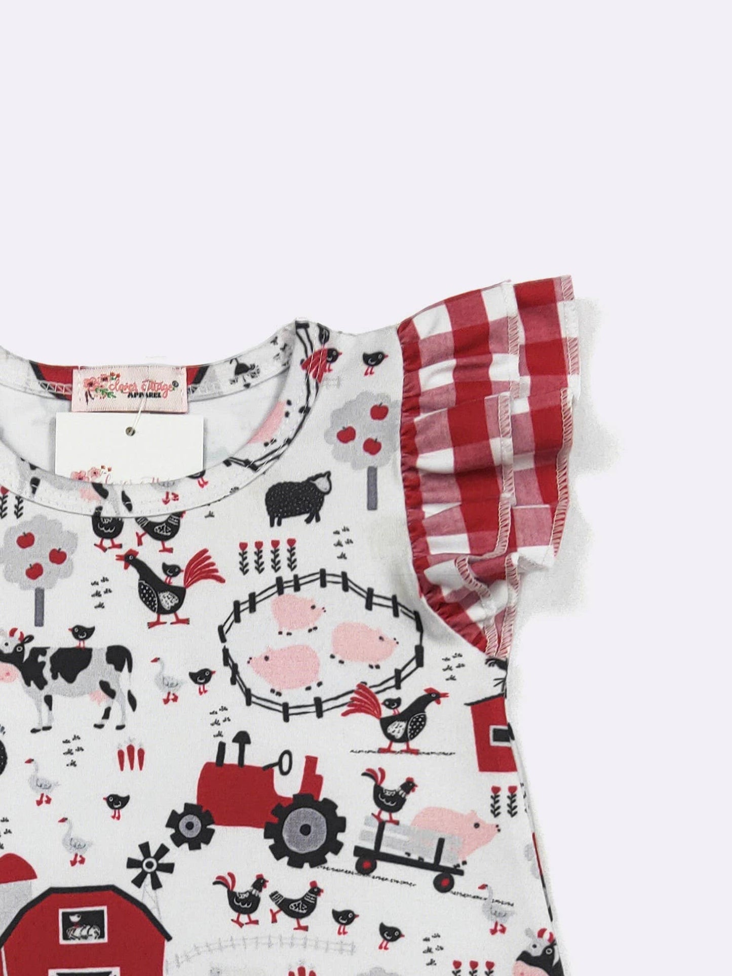 Red Barn Baby Romper