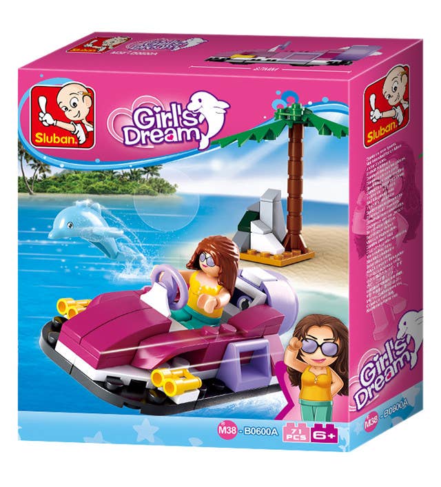 Girls Dream Building Brick Display Set