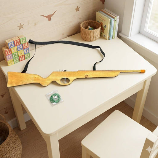 TOY WOOD RUBBER BAND RIFLE
