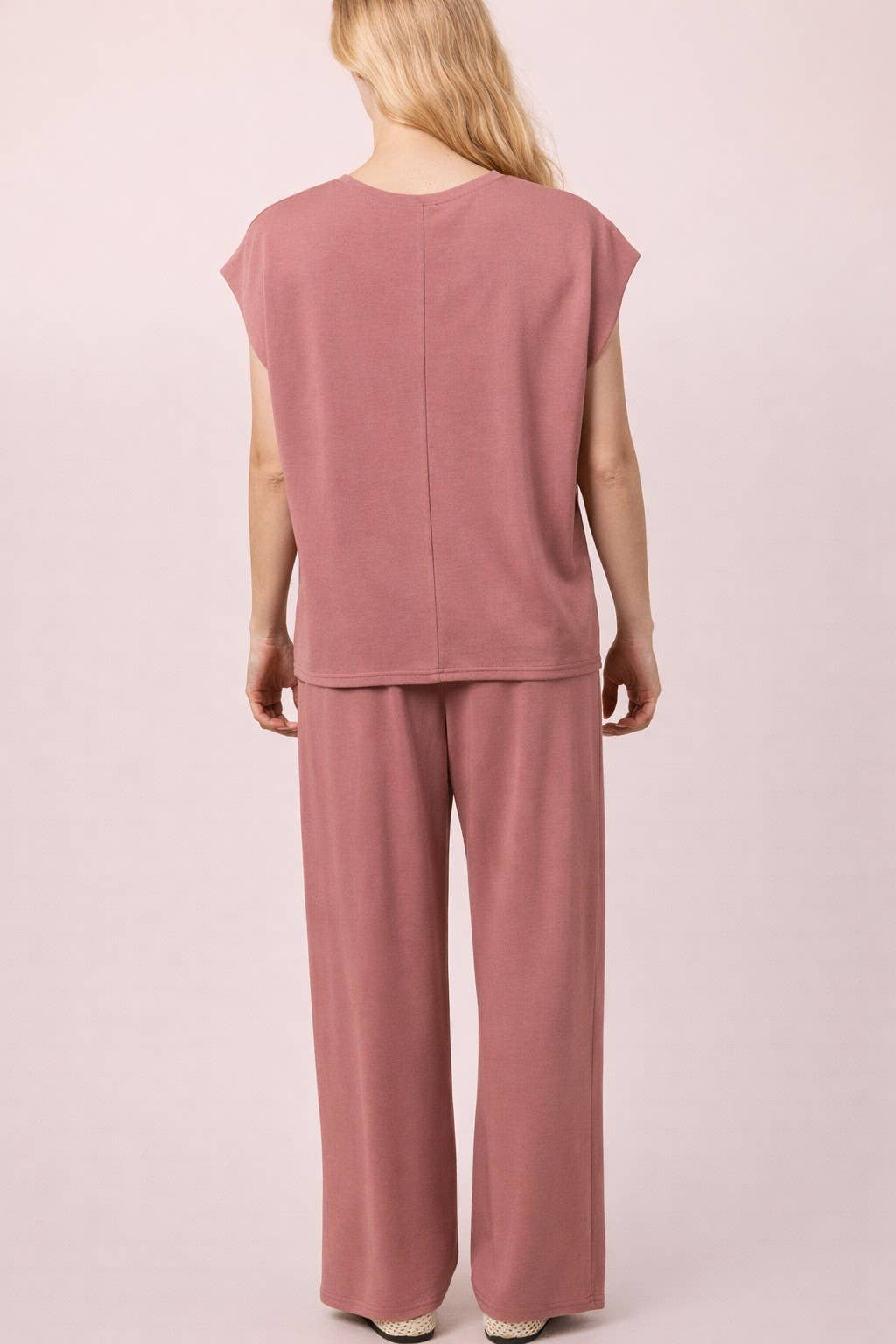 Solid Knit Comfy Top & Pants Set