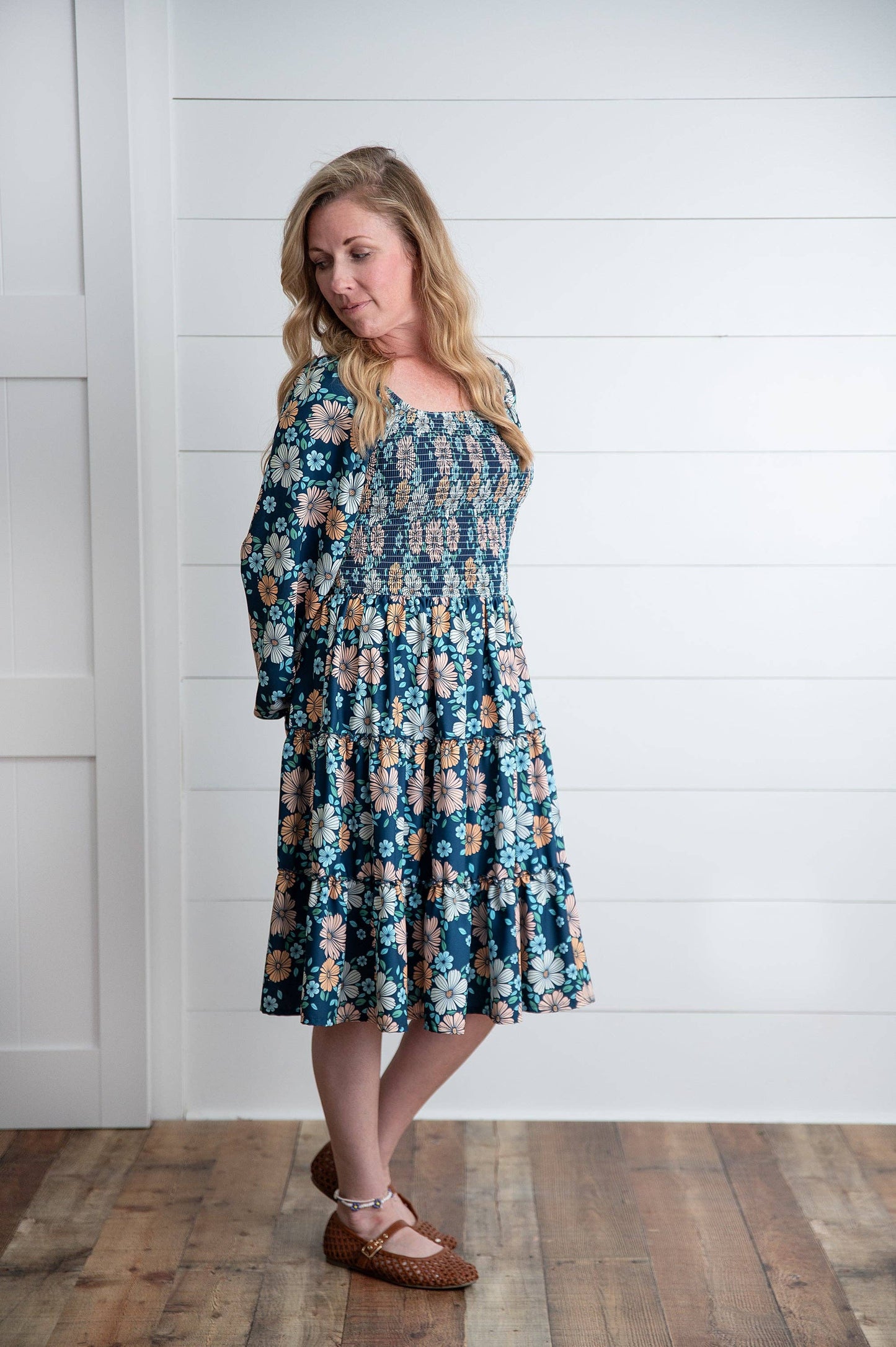Women's Grace Floral Mommy & Me Matching Tiered Dress