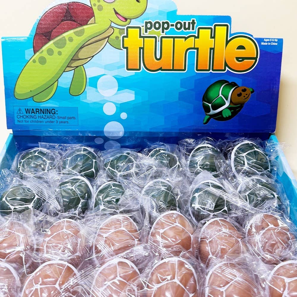 Turtle Pop-Out Squishy Fidget Toy