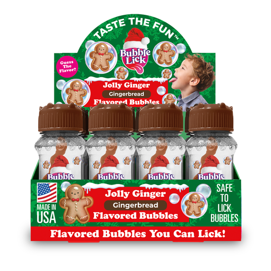 BubbleLick Jolly Ginger Bubbles, holiday, stocking stuffer