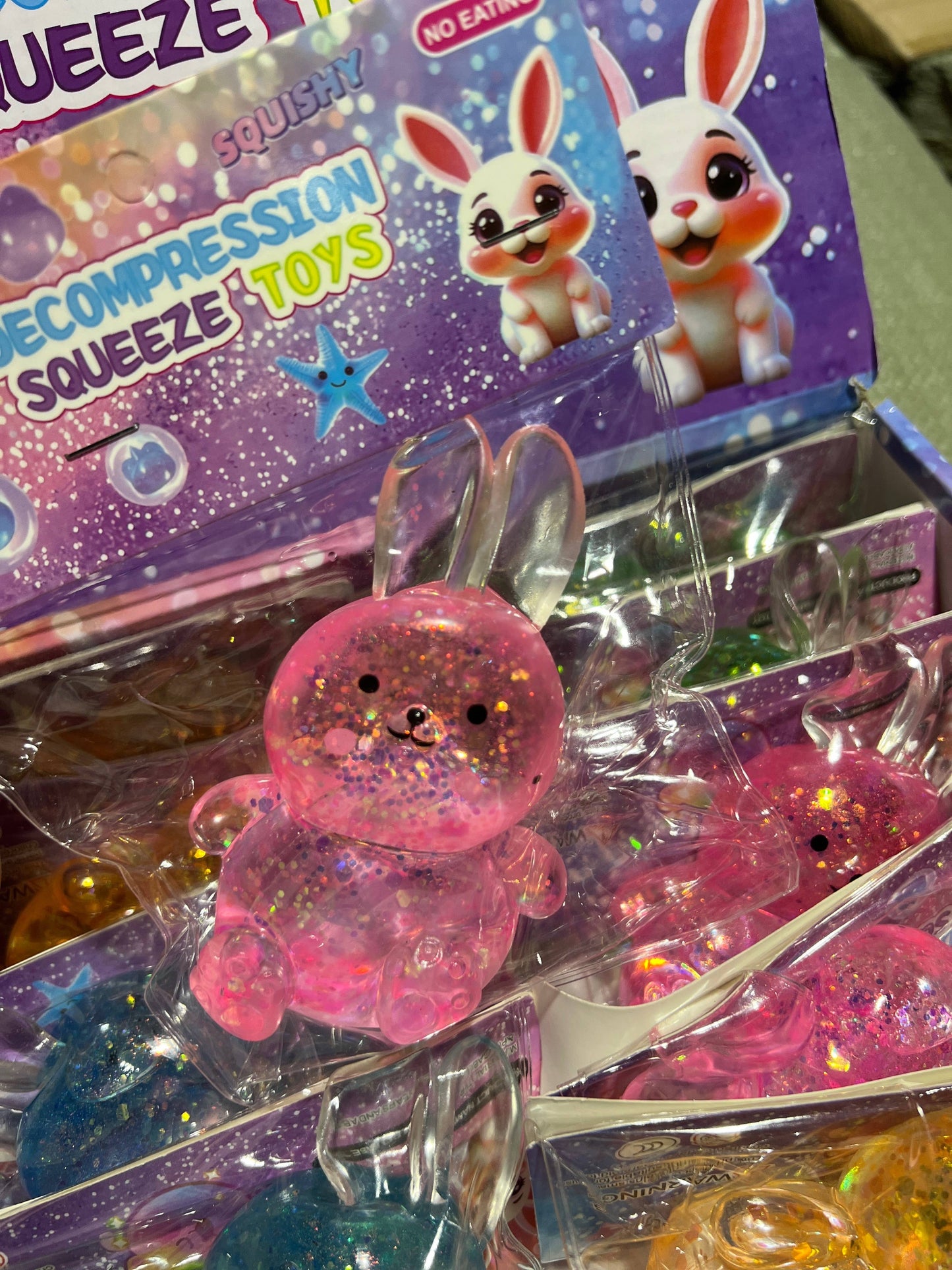 Sugar Squeeze Glitter Bunny Squishy