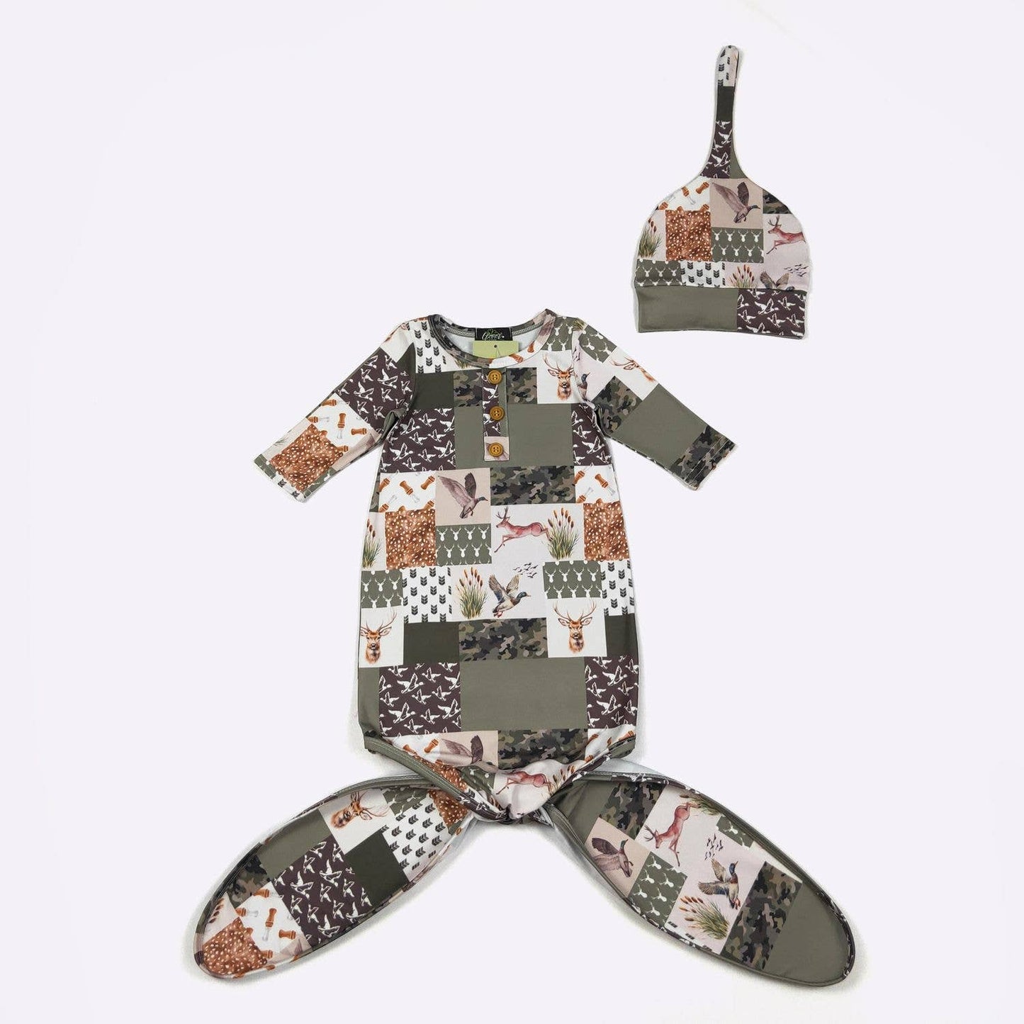 Cattails Camo Knotted Gown
