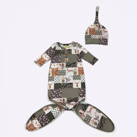 Cattails Camo Knotted Gown