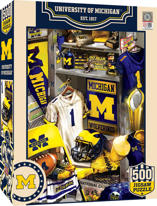Michigan Wolverines - Locker Room 500 Piece Puzzle