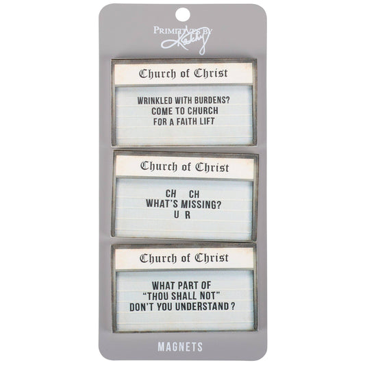 Church Signs Magnet Set