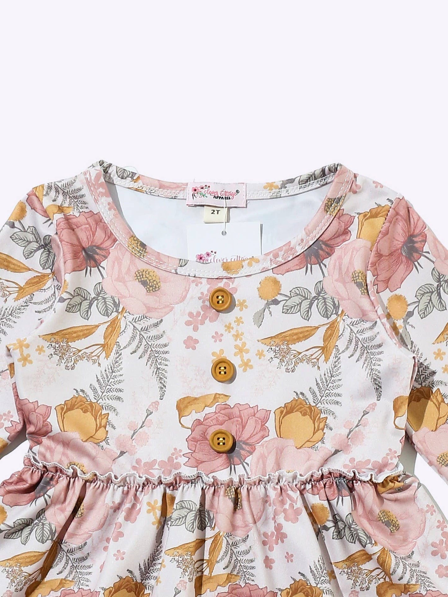 Rustic Floral Girls Dress