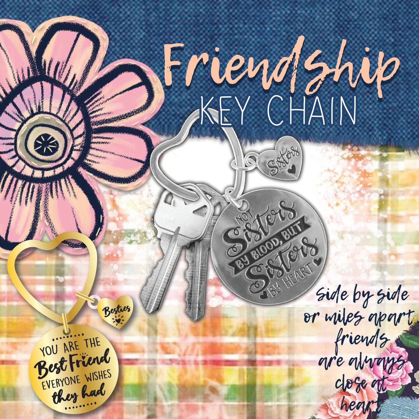 Metal Key Chain Friendship