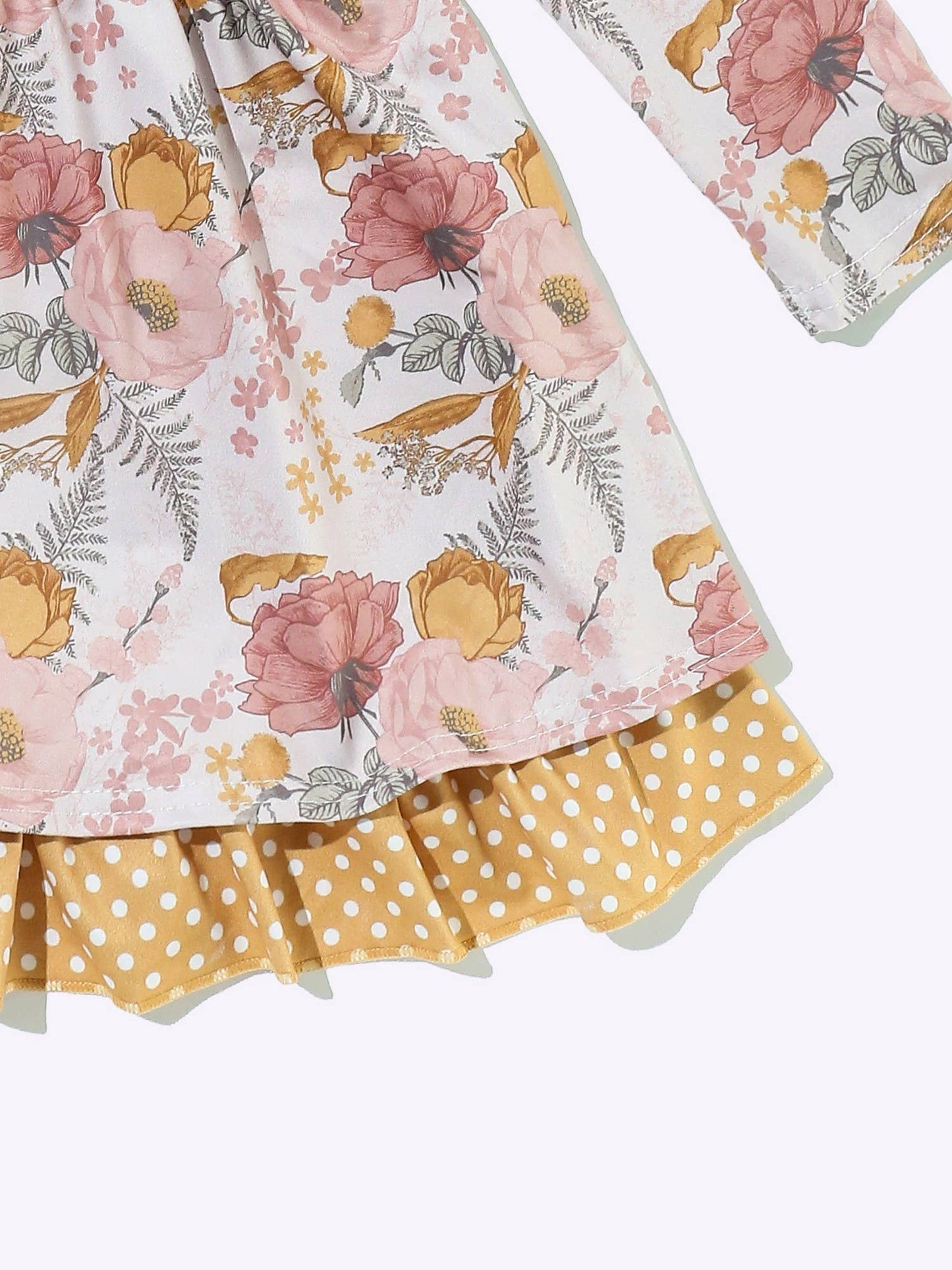 Rustic Floral Girls Dress