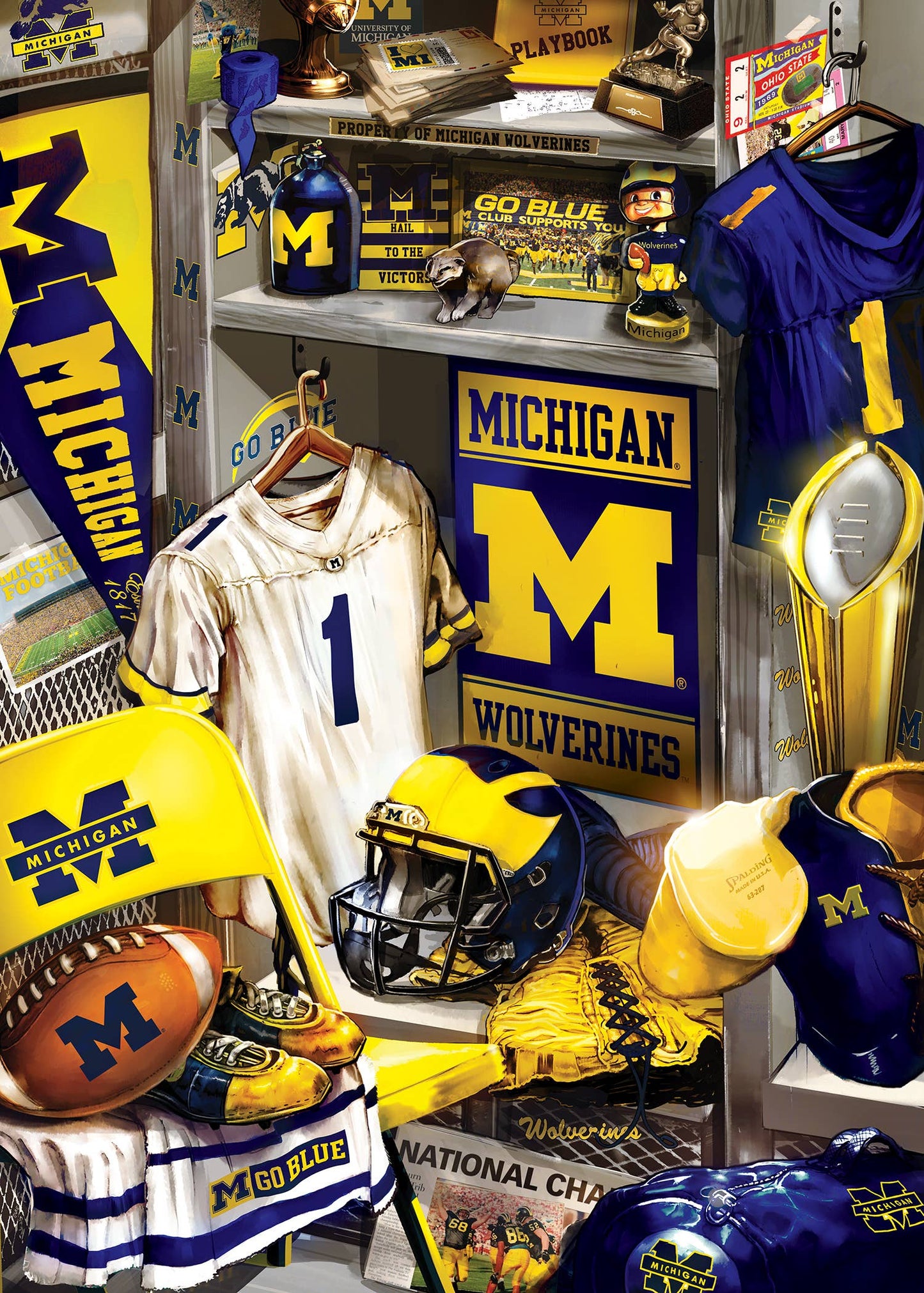 Michigan Wolverines - Locker Room 500 Piece Puzzle