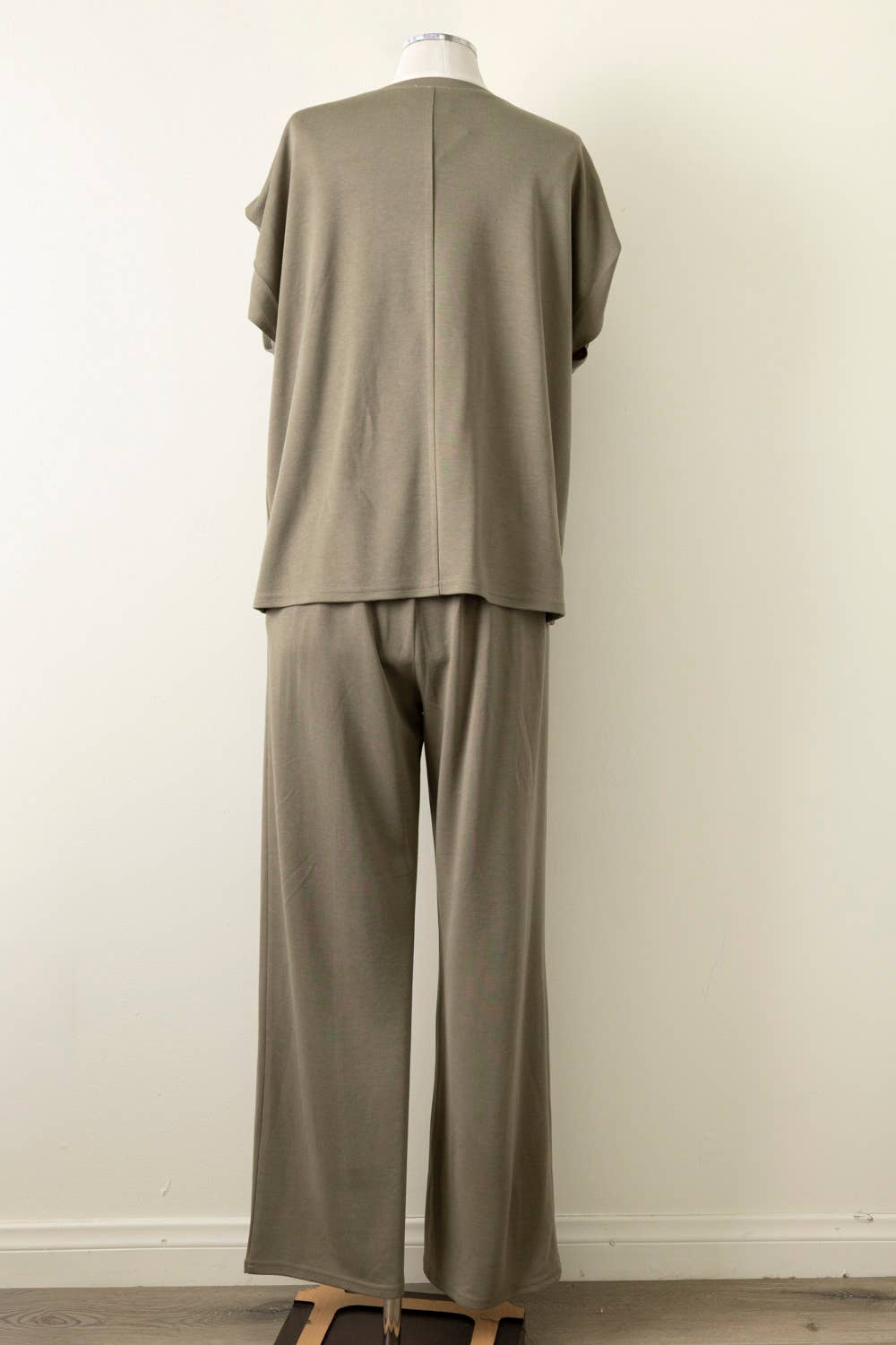 Solid Knit Comfy Top & Pants Set