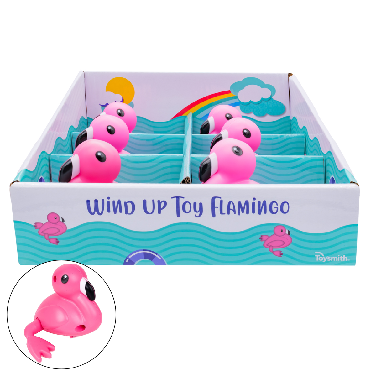 Toysmith Wind Up Toy Flamingo