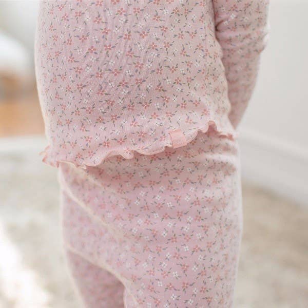 Maybee Pink Cotton Long Sleeve PJ's