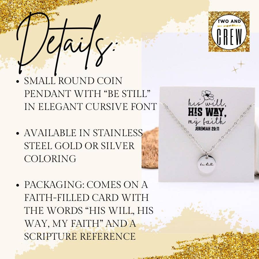 Be still Christian necklace