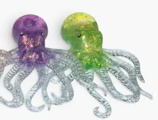 GLITTER SQUID SQUISHY