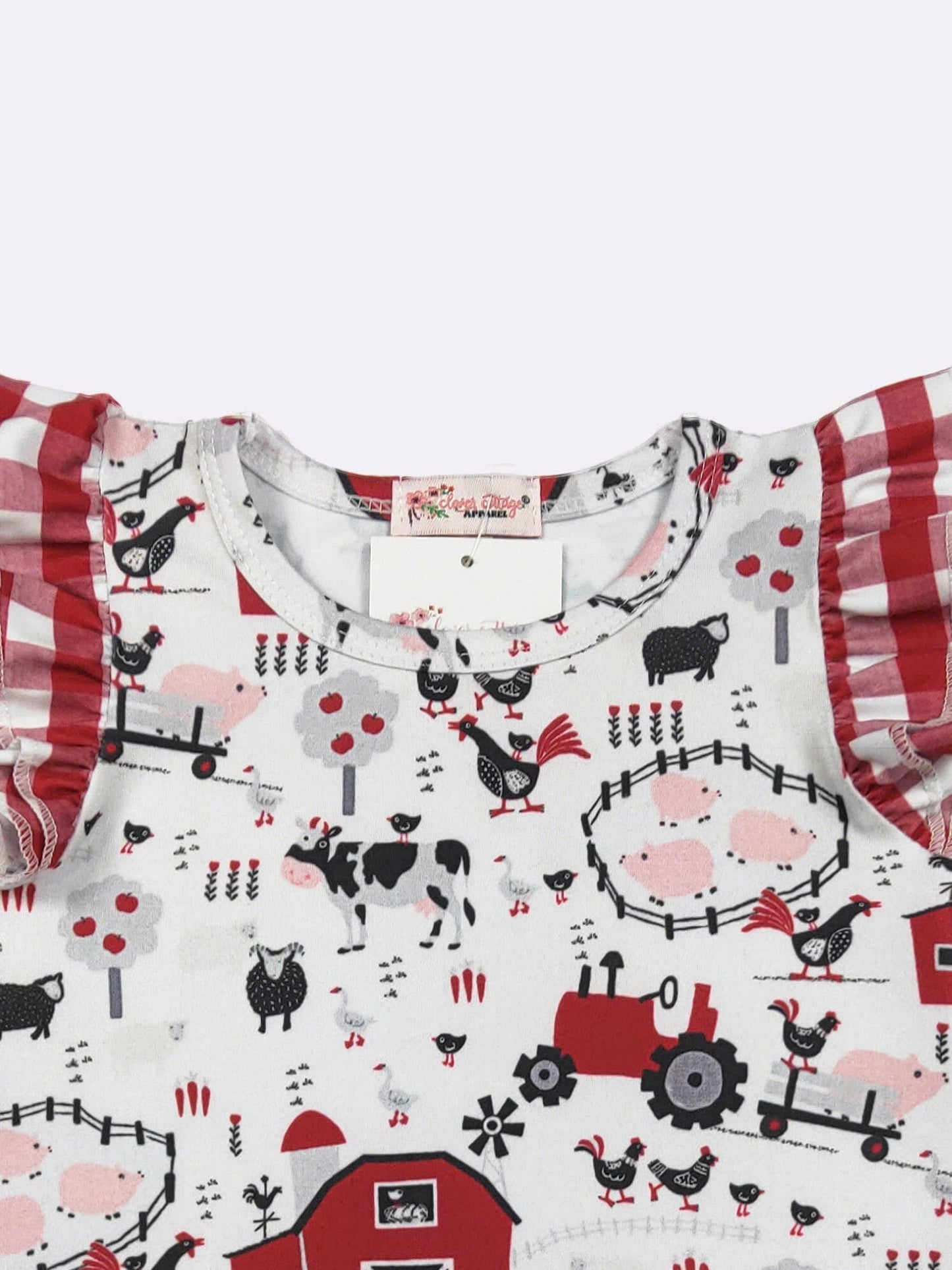 Red Barn Baby Romper