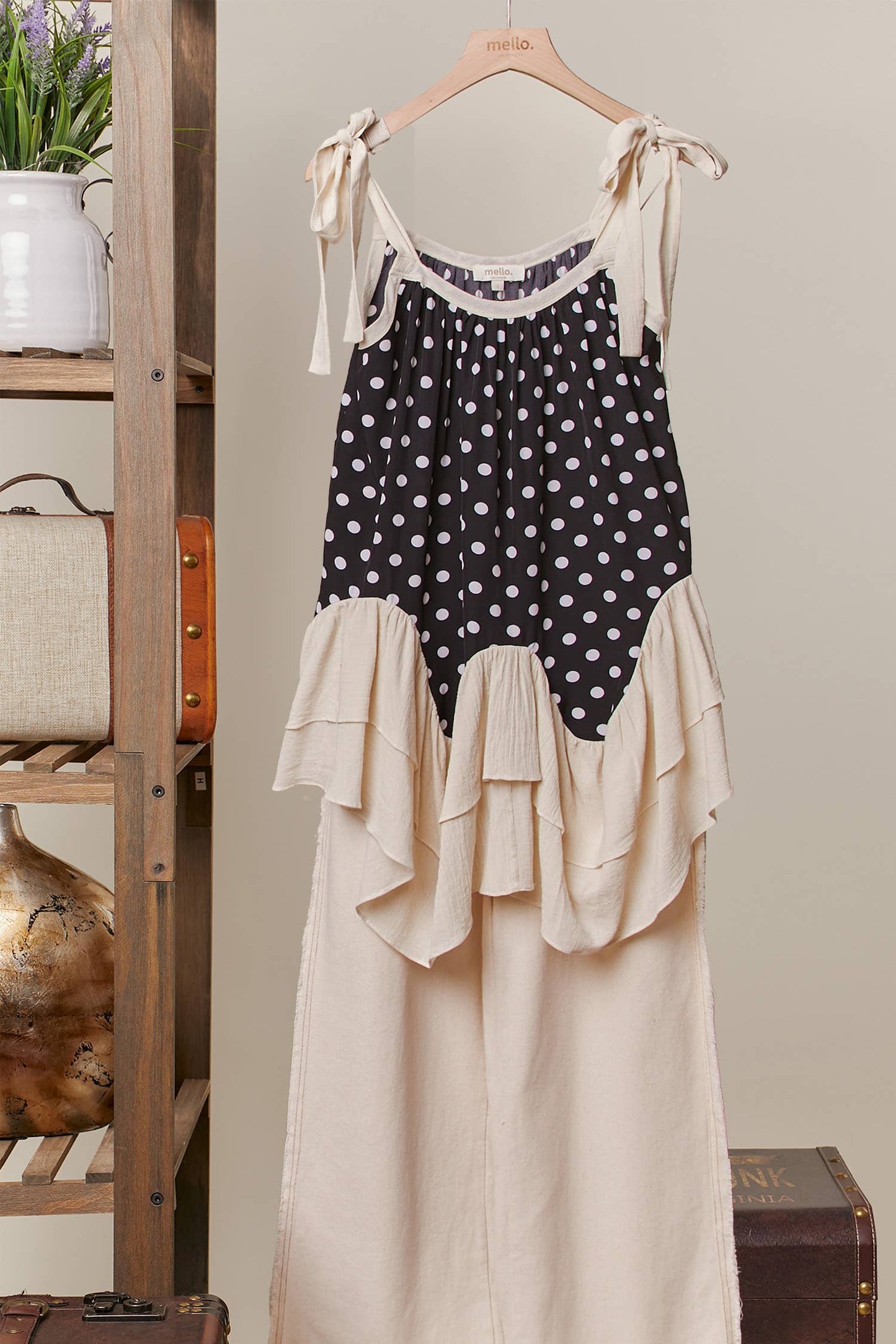 Polka Dot  Layered Tunic