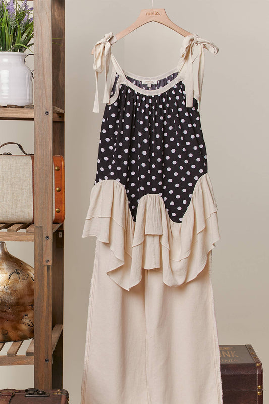 Polka Dot  Layered Tunic