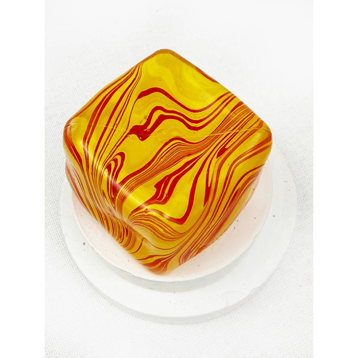Fluid Pattern Squeeze Cube Slime