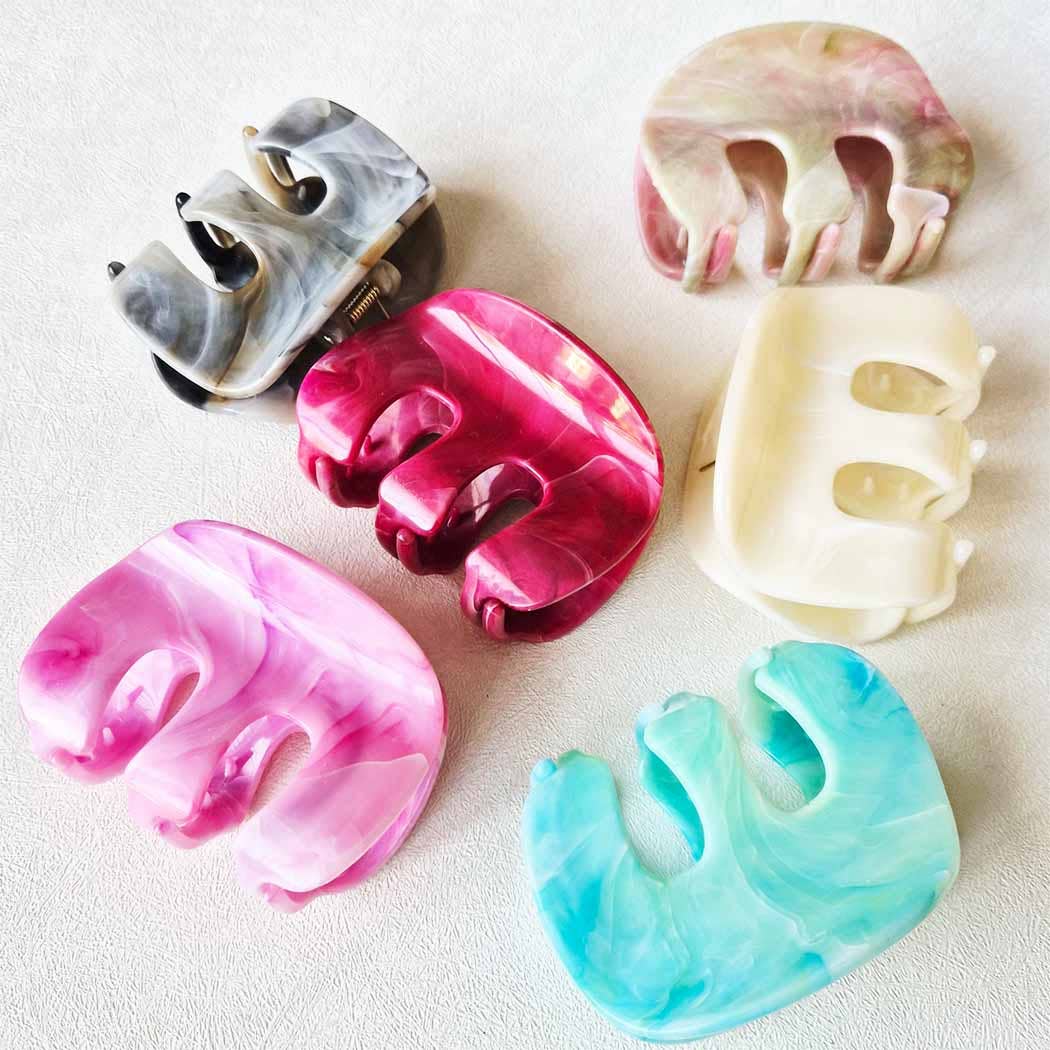 Marbled Hair Claw Clip