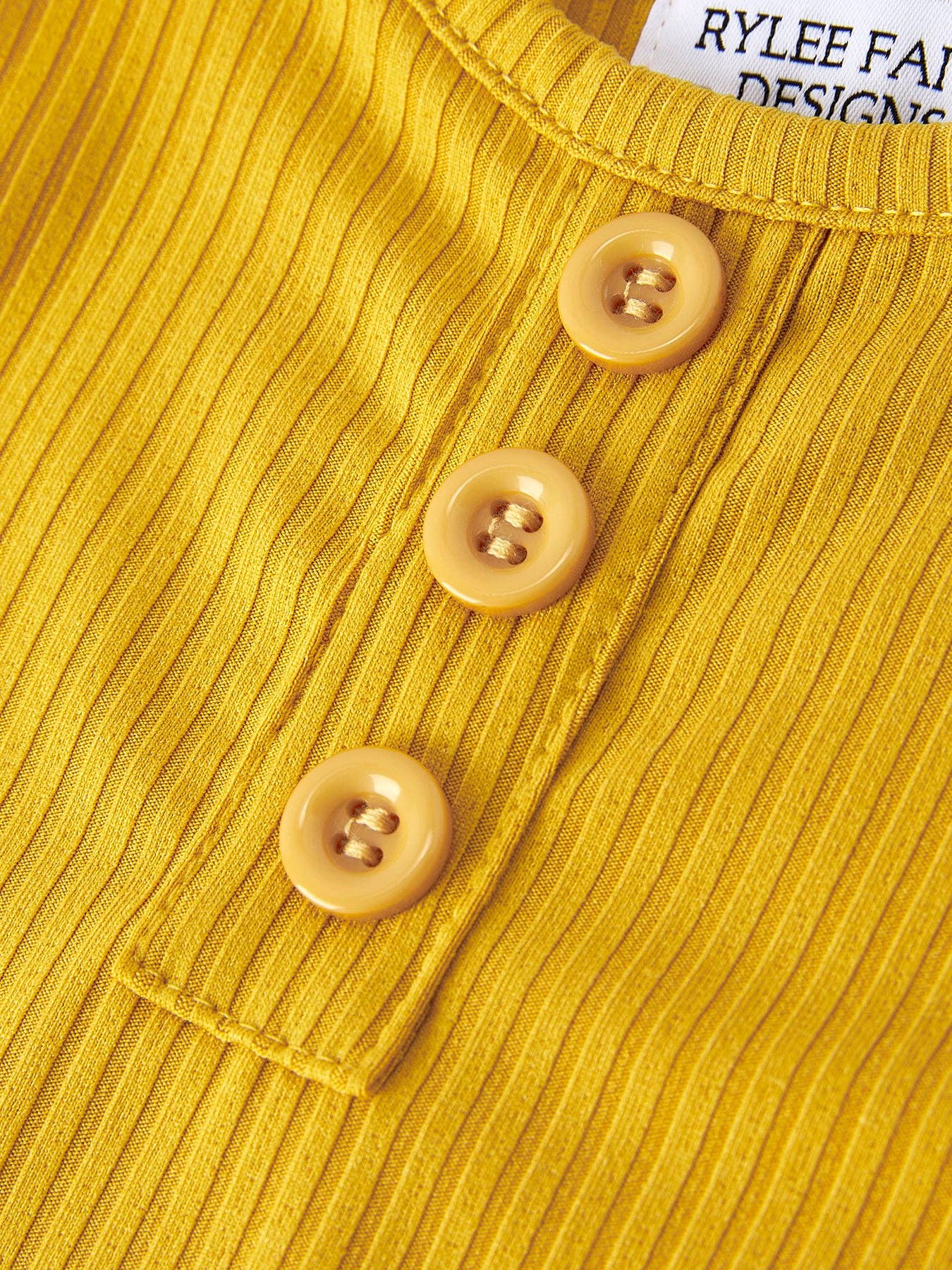 Yellow Girls Top Bow Floral Print Bell Bottom Pants Set