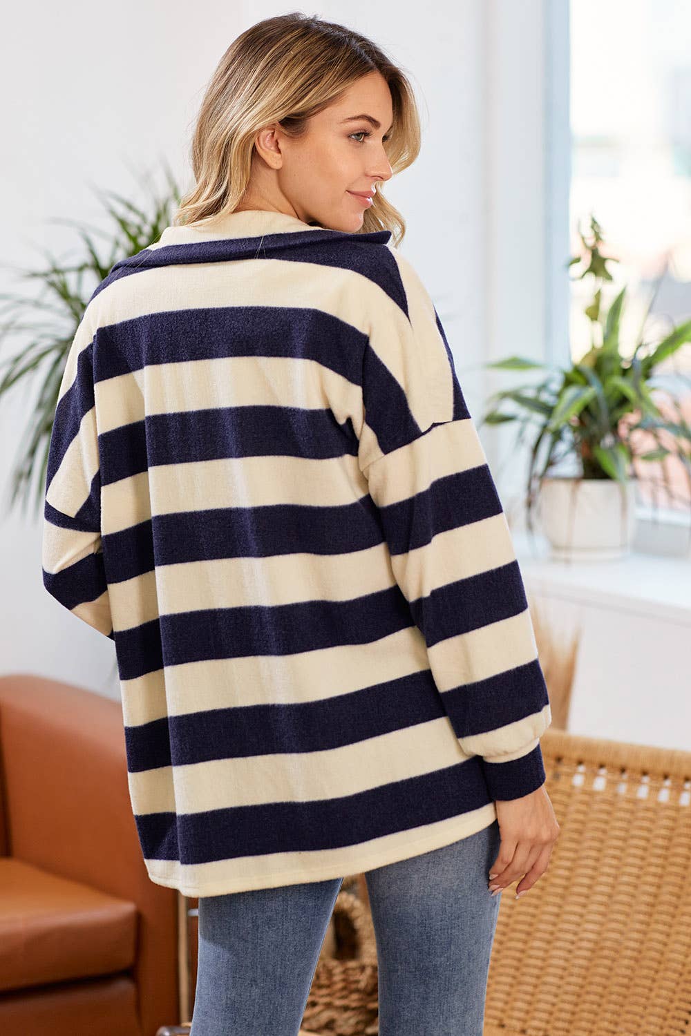 Warm My Heart Stripe Shacket