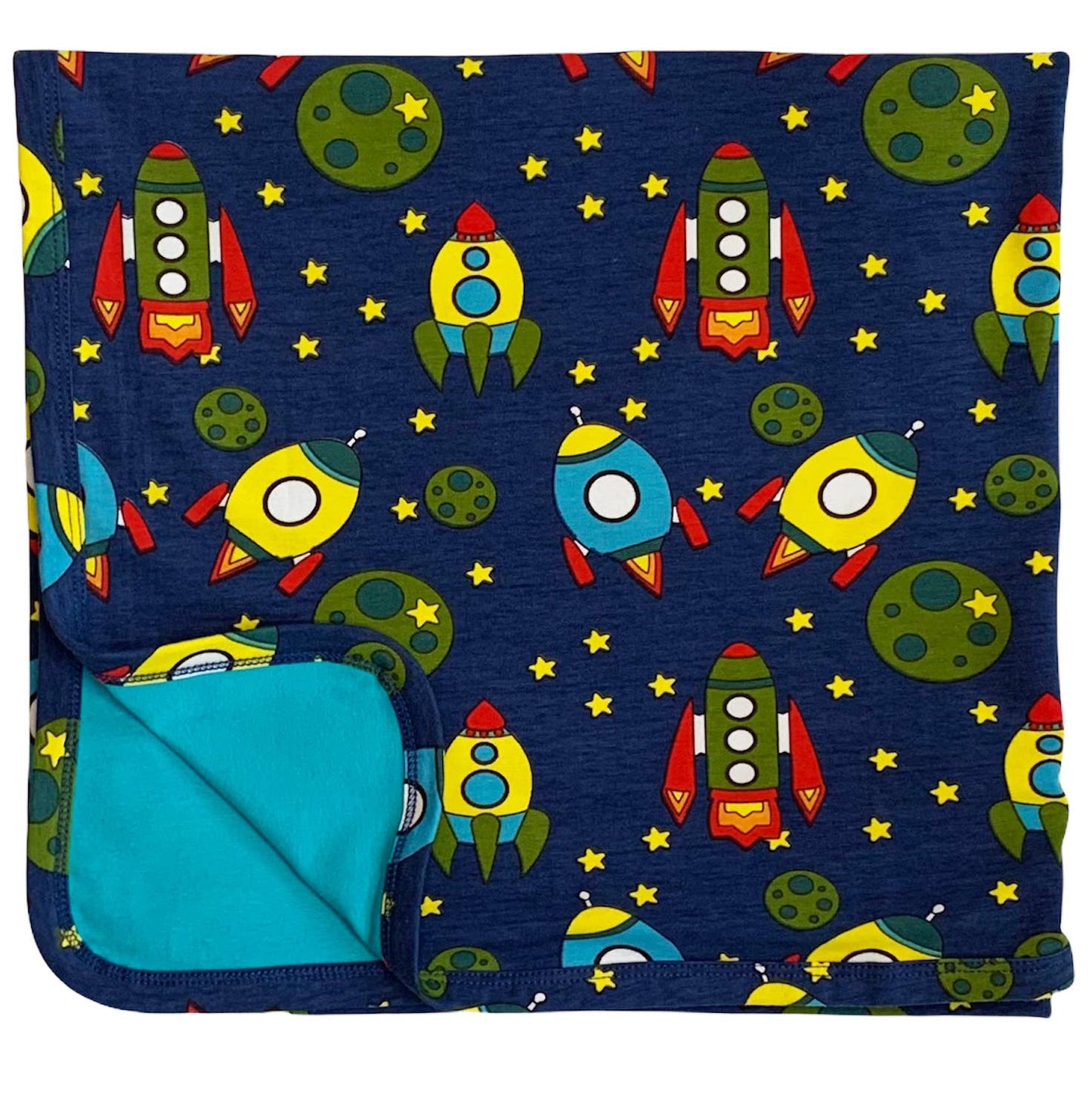 Baby Boy Space Ship Astronaut Blanket Bib Gift Set Exclusive