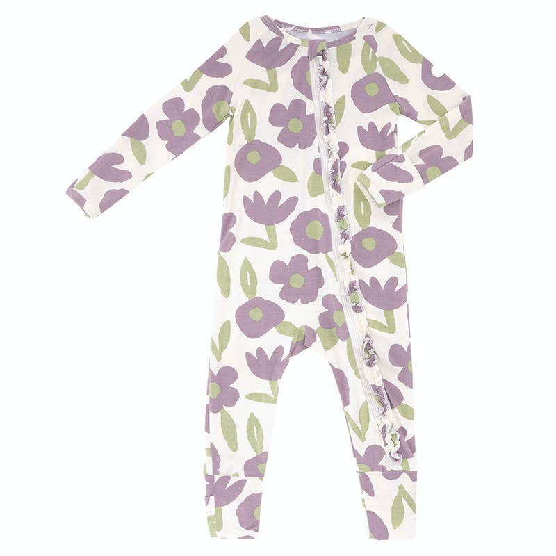 Cozy Romper - Purple Floral