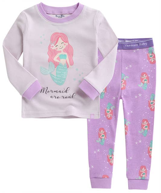 Snug Sea-Maid Cotton Long Sleeve PJs