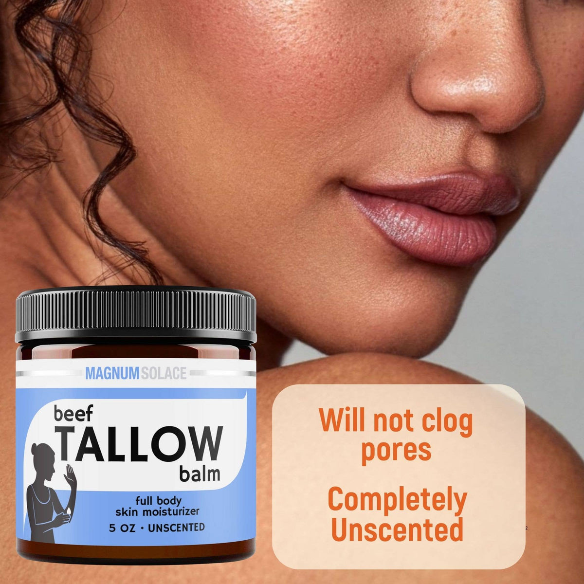 Beef Tallow Balm for Skin – Deep Moisture, 2 Ingredients